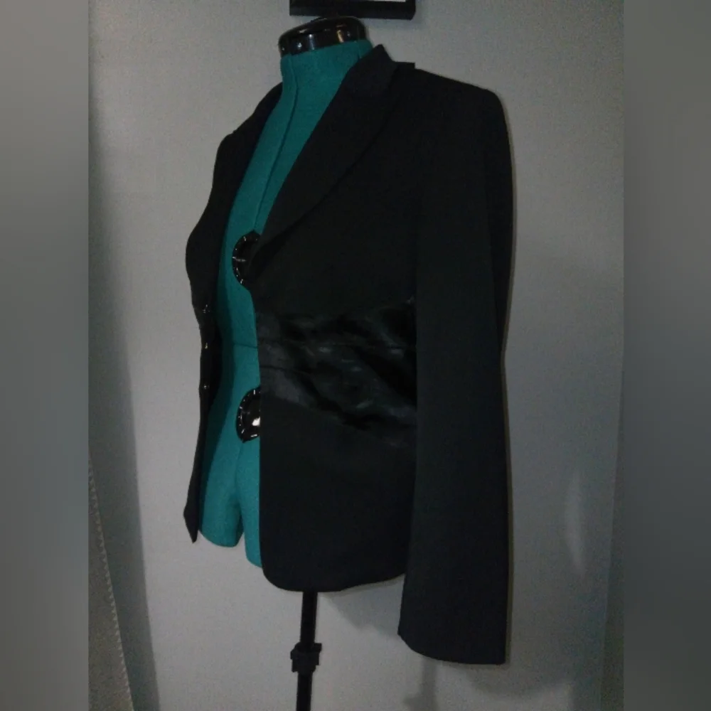 Spiegel Black Tuxedo Hourglass Blazer Sz 8 NWOT - Picture 7 of 16